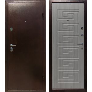 Двери металлические Оптима Сандал серый 860 мм
