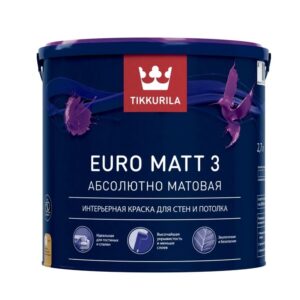 Краска в/д «Tikkurila» Euro Matt 3
