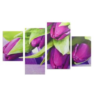 Модульная «Фиолетовые тюльпаны»