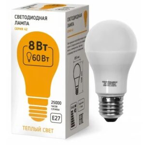 Лампа 42 LED-A55-8W-230-3000K-E27