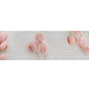 ПВХ Фартук Нежные тюльпаны 3000*600*1,5мм Лак