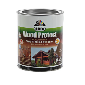 Пропитка «WoodProtect» д/дерева защитная Орех 0,75