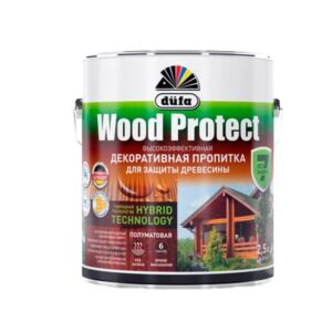 Пропитка «WoodProtect» д/дерева защитная бецвет. 2,5л