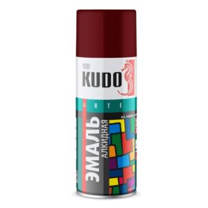 Краска-аэрозоль «KUDO» Вишневая 520мл