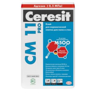 Клей цемент «Ceresit» СМ11 PRO д/плитки и КГ вн/нар 25 кг