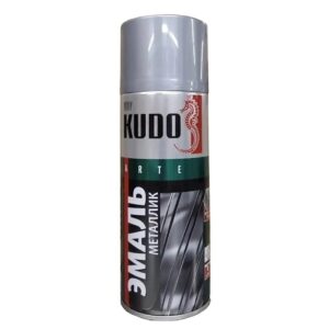 Краска-аэрозоль «KUDO» Металлик серебро 520мл
