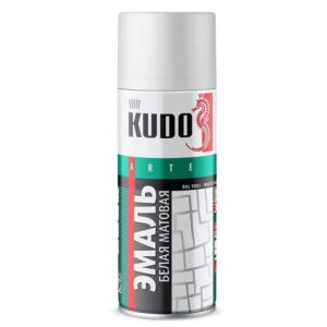 Краска-аэрозоль «KUDO» Белая матовая  520мл